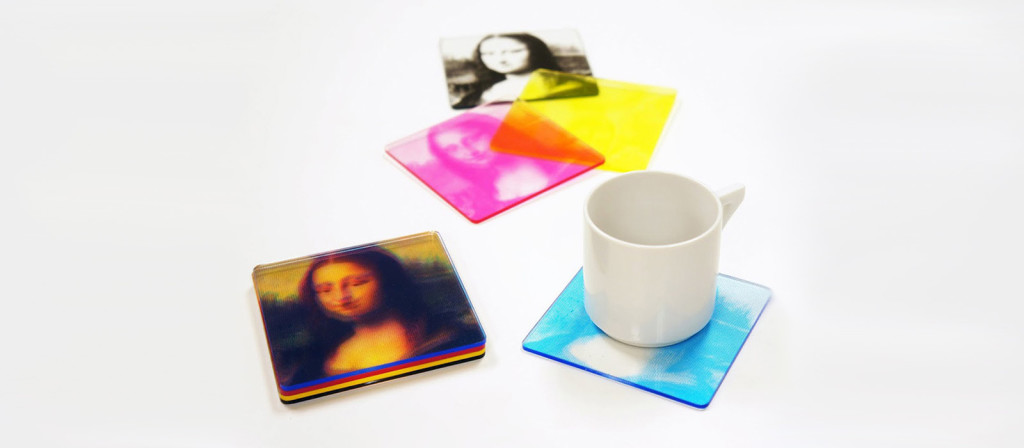 CMYK Mona Lisa Coasters