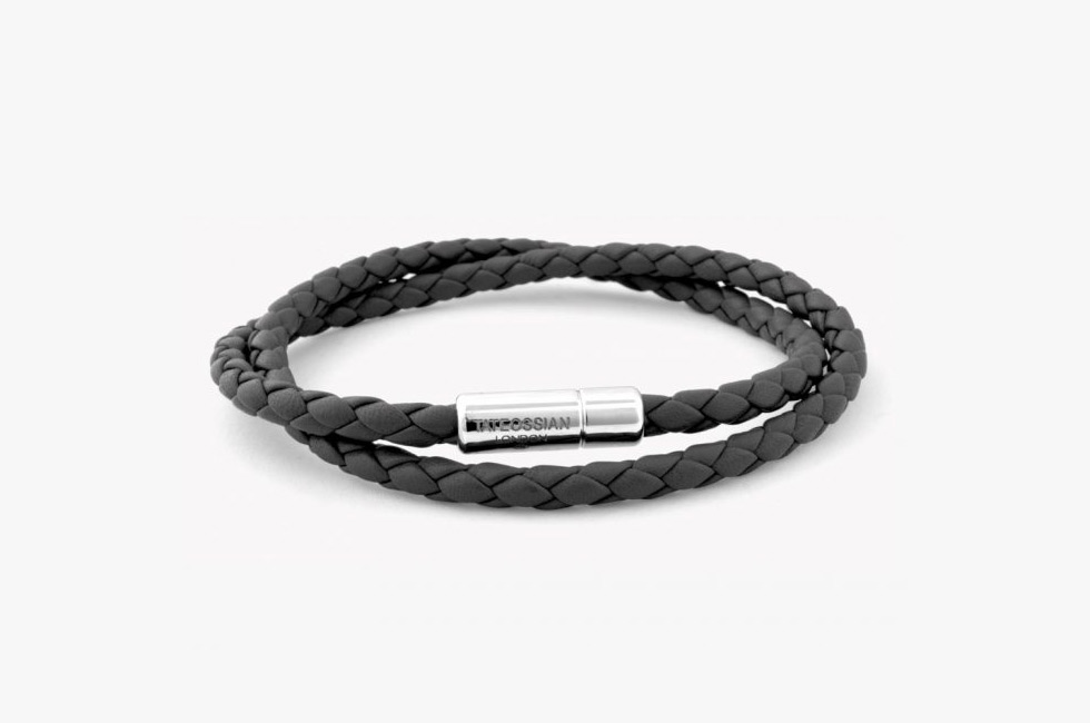 Tateossian Double Wrap Slim Scoubidou Bracelet