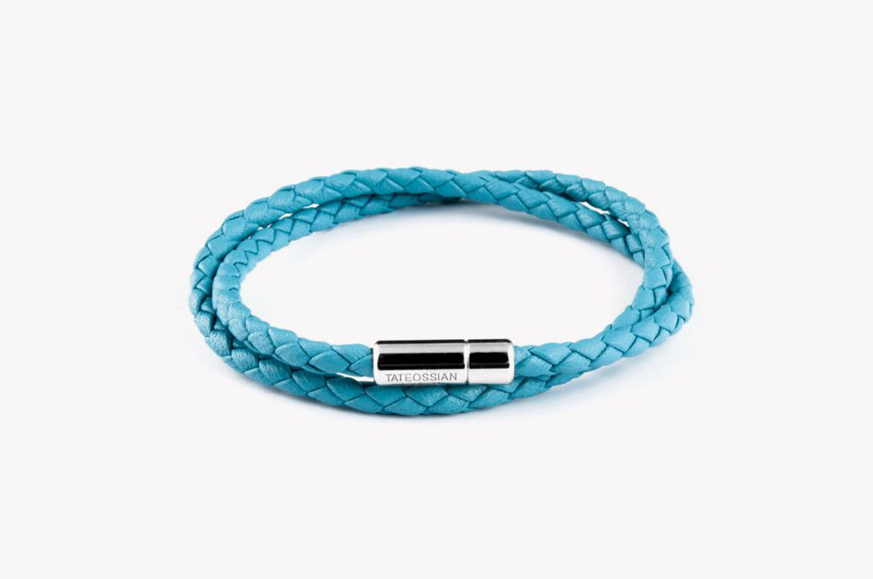 Tateossian Double Wrap Slim Scoubidou Bracelet