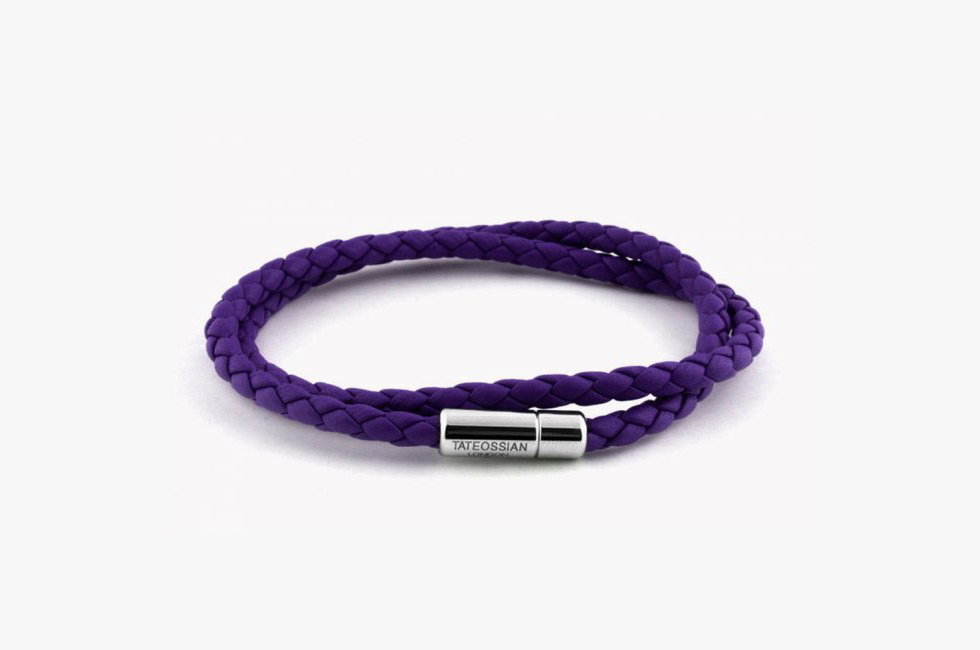 Tateossian Double Wrap Slim Scoubidou Bracelet