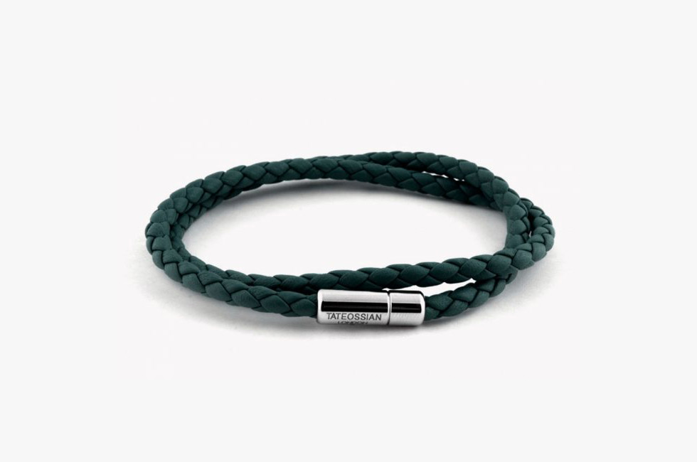 Tateossian Double Wrap Slim Scoubidou Bracelet