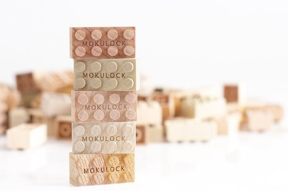 Mokulock Wooden Building Blocks