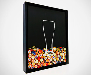 Beer Cap Shadow Box