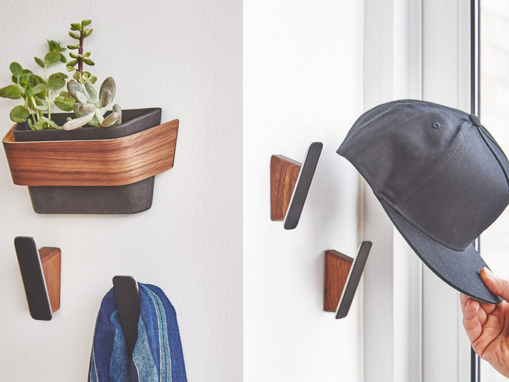 Grovemade Walnut Wall Hooks