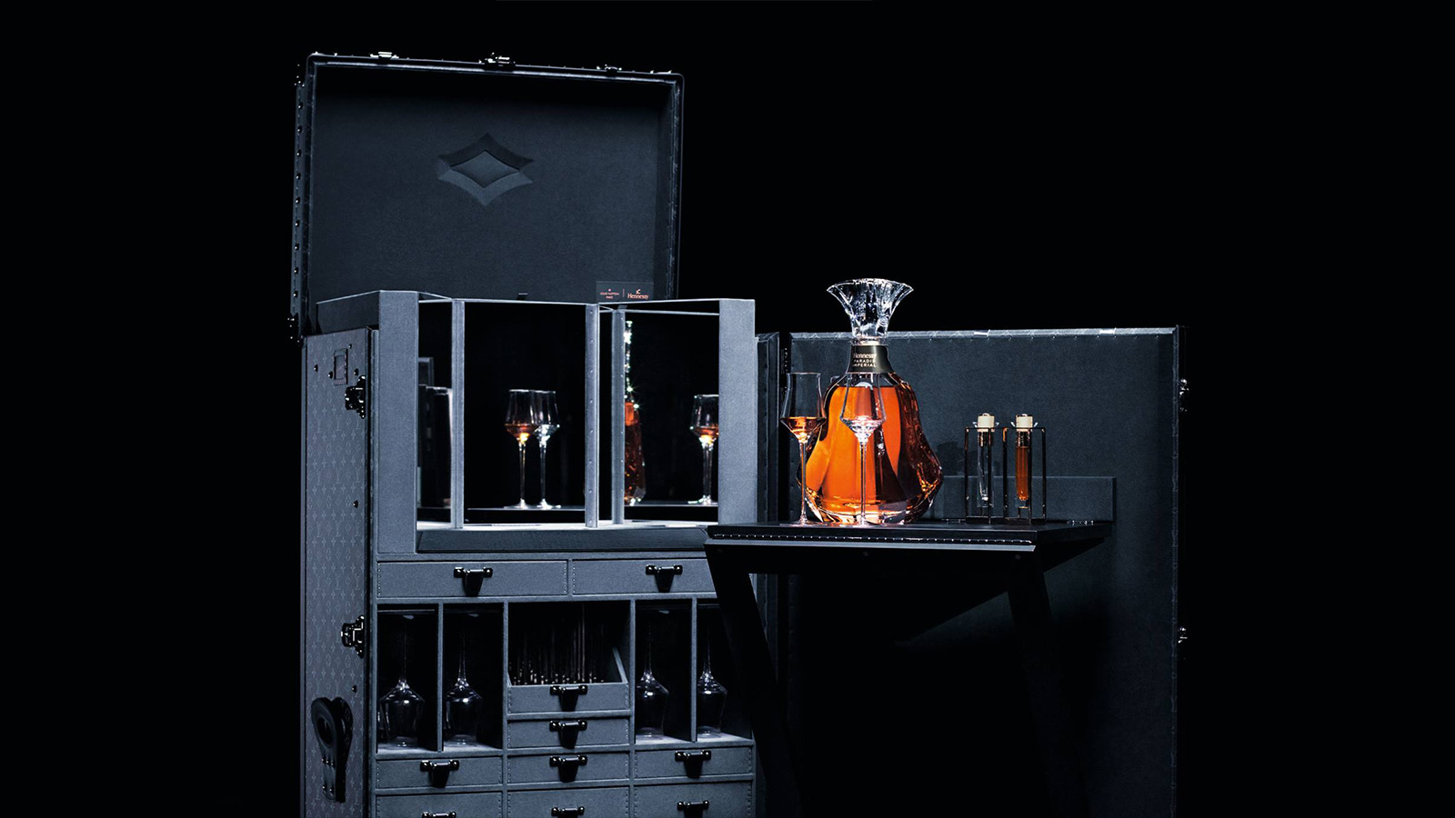 Louis Vuitton x Hennessy Trunk & Decanter