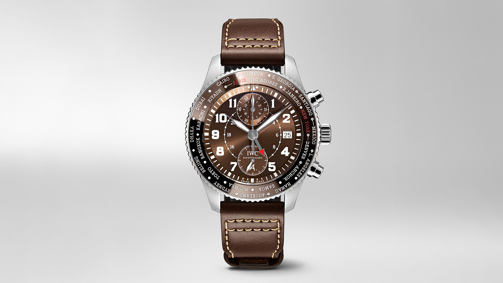 IWC Pilots Watch Timezoner Chronograph Edition “80 Years Flight to New York”