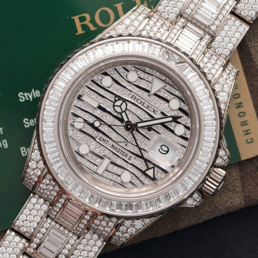 Rolex White Gold GMT-Master Ice Watch