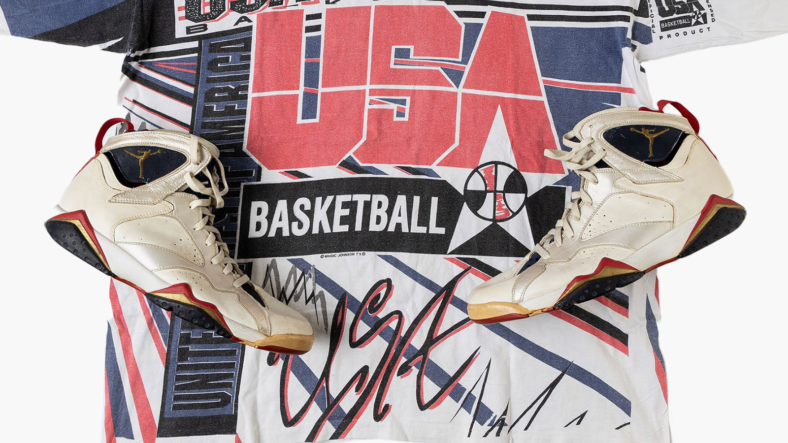 [2] Air Jordan 7 “Olympic” Game Worn Sneaker