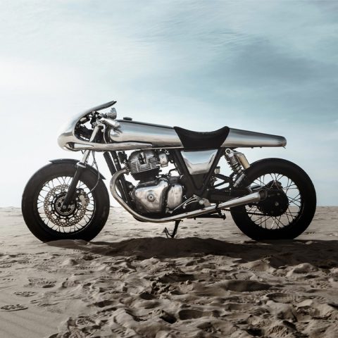 로얄엔필드 컨티넨탈 GT650 커스텀, 이거 도색 아니고 진짜 전부 스댕이라고?