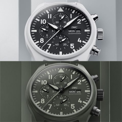남자의 물건, IWC 파일럿 워치 크로노그래프 탑건 에디션 “우드랜드” & “레이크 타호”