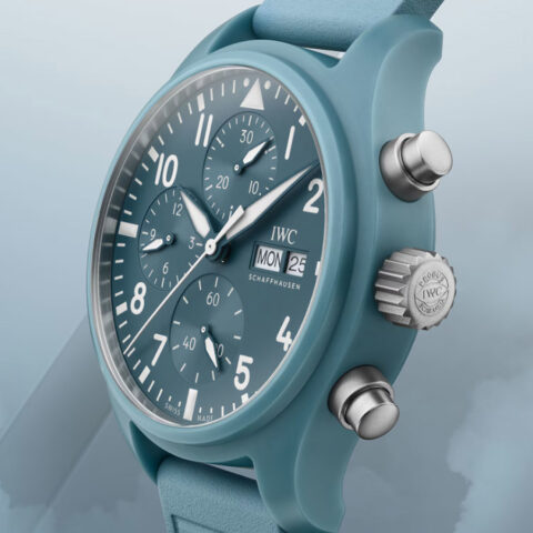 이런 색을 탑건 라인업에? IWC 파일럿 워치 크로노그래프 41 탑건 미라마