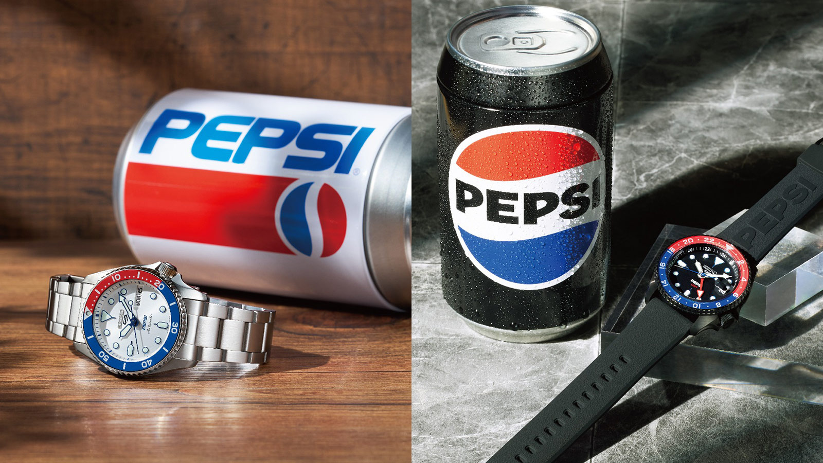 세이코 5 스포츠 x 펩시 시계