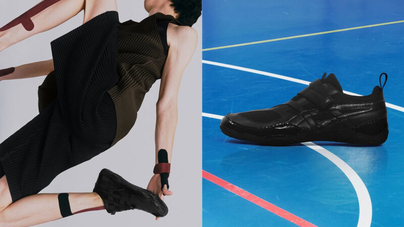 이세이 미야케 풋 하이퍼 테이핑