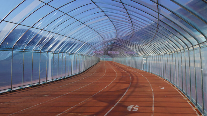 겨울 러닝 가이드 비닐하우스 트랙